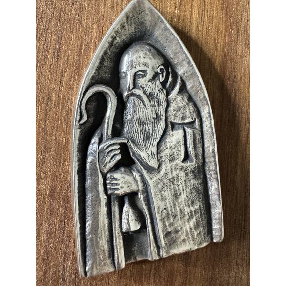 James Avery Retired RARE Sterling Silver Large Saint Anthony Pendant 2 1/4” HTF! - Picture 9 of 10